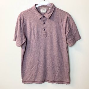 Linksoul Short Sleeve Striped Cotton Polo Shirt - Purple - L
